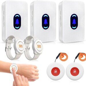 Daytech Wireless Caregiver Pager Call Button Elderly Nurse Alert System